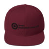TIC Black Embroidery Snapback Hat - Image 11