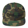 TIC Black Embroidery Snapback Hat - Image 2