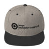 TIC Black Embroidery Snapback Hat - Image 5