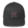 Maricopa M with Rams Logo on Back Structured Twill Cap Flex Fit - Image 3