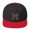 Maricopa M with Rams Logo on Right Side Embroidered Snapback Hat - Image 2