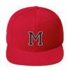 Maricopa M with Rams Logo on Right Side Embroidered Snapback Hat - Image 11