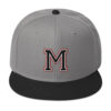 Maricopa M with Rams logo on Back Embroidered Snapback Hat - Image 9