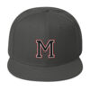 Maricopa M with Rams logo on Back Embroidered Snapback Hat - Image 4