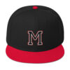 Maricopa M with Rams logo on Back Embroidered Snapback Hat