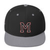 Maricopa M with Rams Logo on Right Side Embroidered Snapback Hat - Image 5