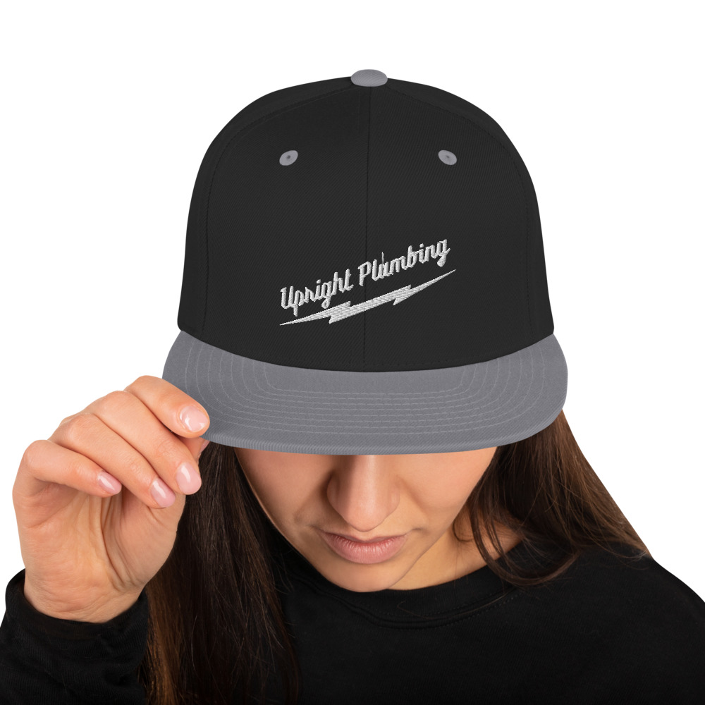 Embroidered Snapback Hat Source – Upright Plumbing Humanity