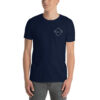 Upright Plumbing Printed Logo Left Chest and Back Short-Sleeve Unisex T-Shirt - Image 3