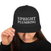 Upright Plumbing Bold Letters Embroidered Snapback Hat - Image 9