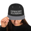 Upright Plumbing Bold Letters Embroidered Snapback Hat - Image 10