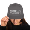 Upright Plumbing Bold Letters Embroidered Snapback Hat