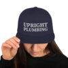 Upright Plumbing Bold Letters Embroidered Snapback Hat - Image 14