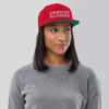 Upright Plumbing Bold Letters Embroidered Snapback Hat - Image 3