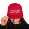 Upright Plumbing Bold Letters Embroidered Snapback Hat - Image 12
