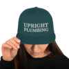 Upright Plumbing Bold Letters Embroidered Snapback Hat - Image 8