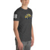 Casteel Colts White Number 18 on sleeve, Anvil 980 t-shirt