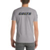 Casteel Colts Navy Number 18 on sleeve, Anvil 980 t-shirt - Image 4