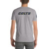 Casteel Colts Navy PERSONALIZE Number on sleeve, Anvil 980 t-shirt - Image 4