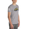 Casteel Colts White Number 18 on sleeve, Anvil 980 t-shirt - Image 8