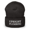 Upright Plumbing Embroidered White Cuffed Beanie - Image 7