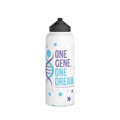 INADcure One Gene One Dream Stainless Steel Water Bottle, Standard Lid