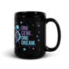 INADcure One Gene One Dream Black Glossy Mug