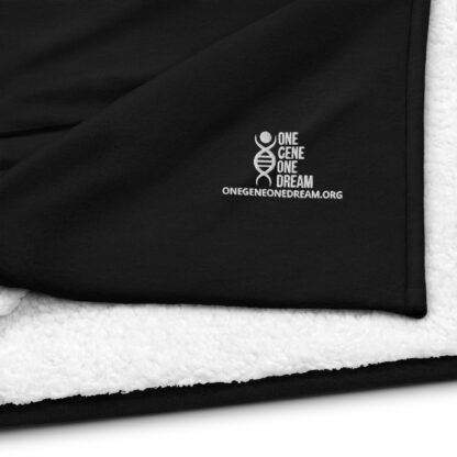 INADcure One Gene One Dream Embroidered Premium sherpa blanket