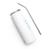 INADcure Foundation, Education Advocate, Donate, Repeat on Back, Stainless steel tumbler
