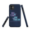 INADcure One Team One Dream Navy Tough iPhone case