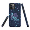 INADcure One Team One Dream Navy Tough iPhone case - Image 4
