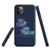INADcure One Team One Dream Navy Tough iPhone case - Image 5