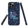 INADcure One Team One Dream Navy Tough iPhone case - Image 21