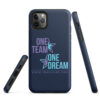 INADcure One Team One Dream Navy Tough iPhone case - Image 6