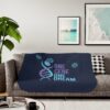 INADcure One Gene One Dream Winter Sherpa Blanket, Two Colors