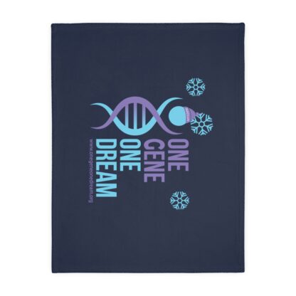 INADcure One Gene One Dream Winter Velveteen Minky Blanket (Two-sided print) - Image 6