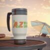A to Z Valley Landscaping Stainless Steel Travel Mug with Handle, 14oz - Image 7
