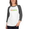 A to Z Valley Landscaping 3/4 sleeve raglan shirt - Image 3