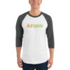 A to Z Valley Landscaping 3/4 sleeve raglan shirt - Image 8