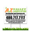A to Z Valley Landscaping Yard Sign, 24 x 18 inch or 36 x 24 inch, H-Stake Included