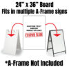 Custom A Frame Sign Insert