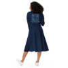 INADcure Rare Disease Day 2023 Zebra (Front and Back Print) Long Sleeve Midi Dress - Image 5