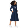 INADcure Rare Disease Day 2023 Zebra (Front and Back Print) Long Sleeve Midi Dress - Image 6