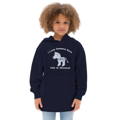 INADcure Rare Disease Day 2023 Zebra (Front and Back Print) Kids fleece hoodie