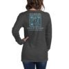 INADcure Rare Disease Day 2023 Zebra (Front and Back Print) Unisex Long Sleeve Tee - Image 8