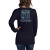 INADcure Rare Disease Day 2023 Zebra (Front and Back Print) Unisex Long Sleeve Tee - Image 6