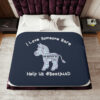 INADcure Rare Disease Day 2023 Zebra Sherpa Blanket, Two Colors - Image 12