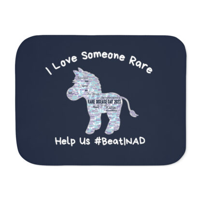 INADcure Rare Disease Day 2023 Zebra Sherpa Blanket, Two Colors - Image 9