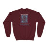 INADcure Rare Disease Day 2023 Zebra (Front and Back Print) Youth Crewneck Sweatshirt - Image 20