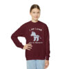 INADcure Rare Disease Day 2023 Zebra I AM LOVED (Front and Back Print) Youth Crewneck Sweatshirt - Image 23