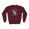 INADcure Rare Disease Day 2023 Zebra (Front and Back Print) Youth Crewneck Sweatshirt - Image 19